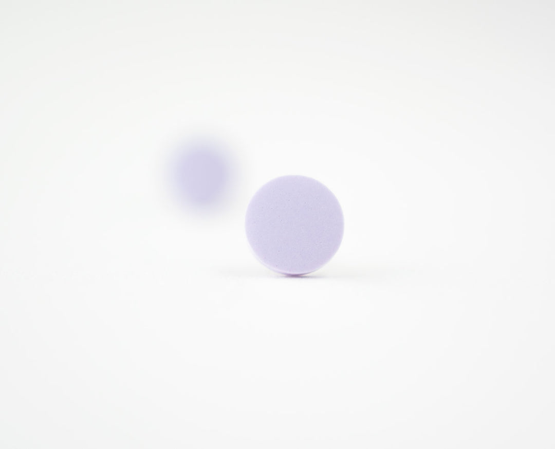 pale lavender studs bokeh view