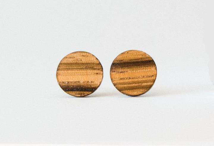 Zebrawood Stud Earrings