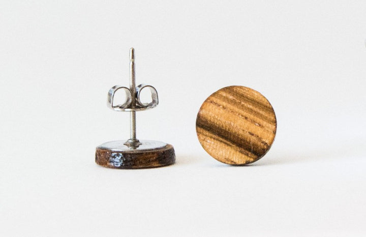 Zebrawood Stud Earrings