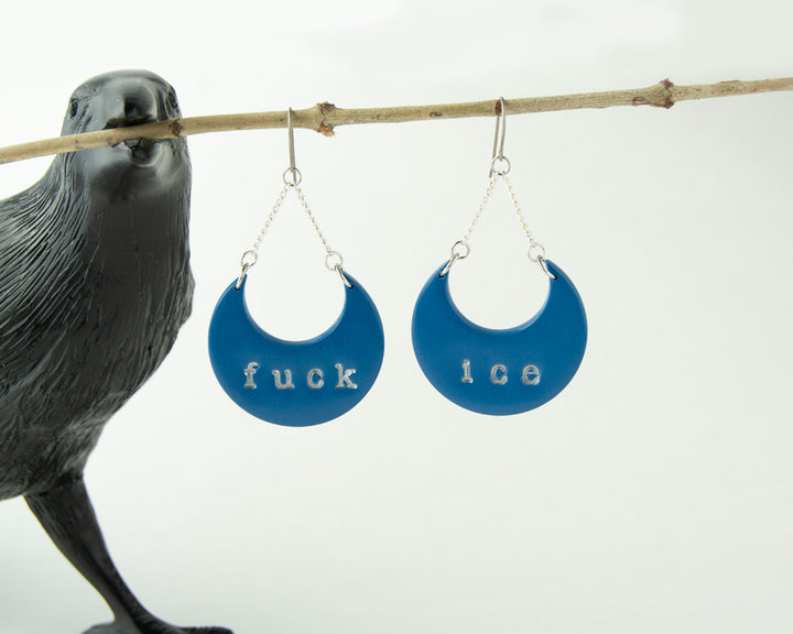 Fuck Ice Dangle Earrings