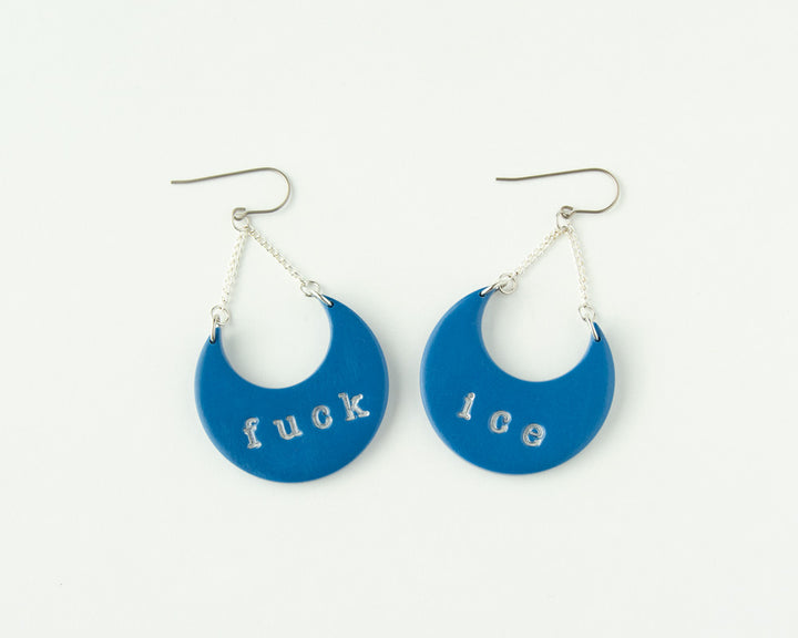 Fuck Ice Dangle Earrings