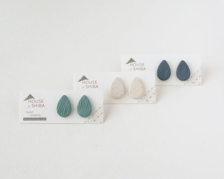 Teardrop Stud Earrings Limited Edition Colors