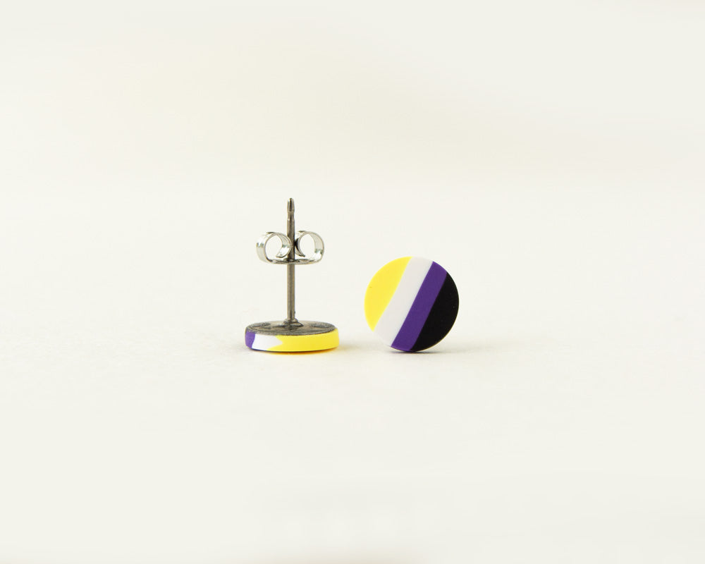 Non-Binary Flag Studs