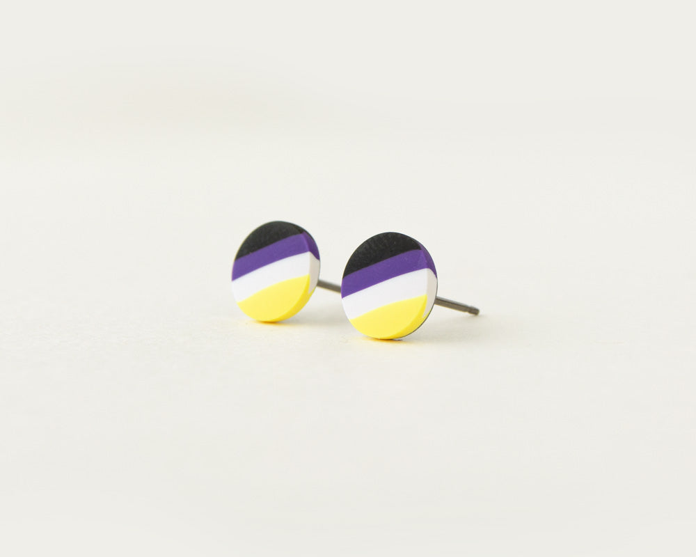 Non-Binary Flag Studs