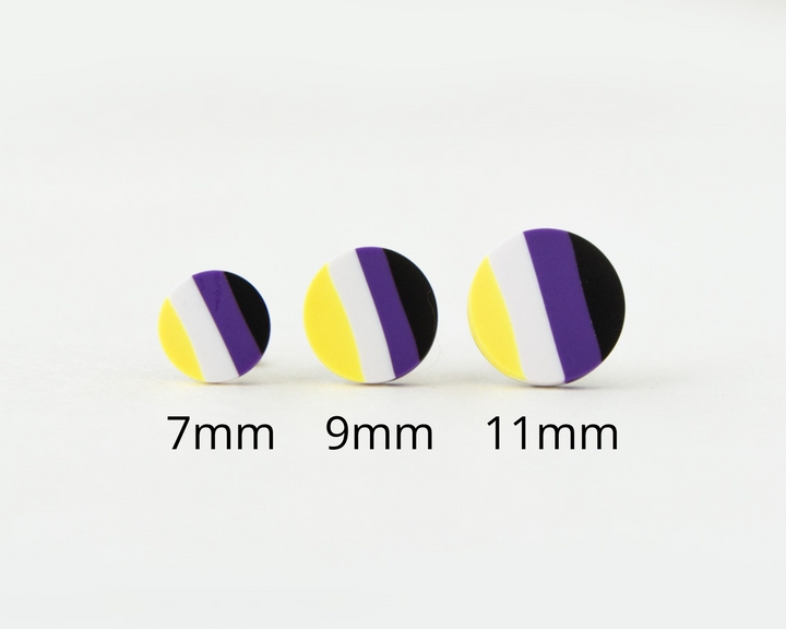 Non-Binary Flag Studs