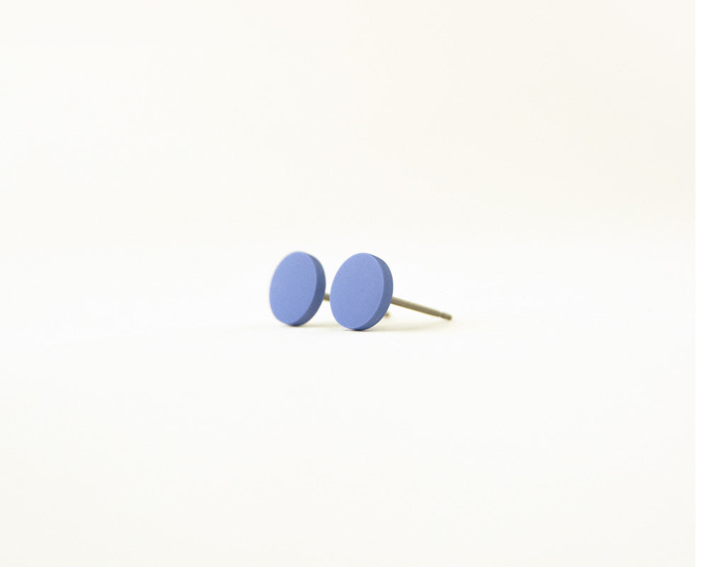 Periwinkle flat matte studs