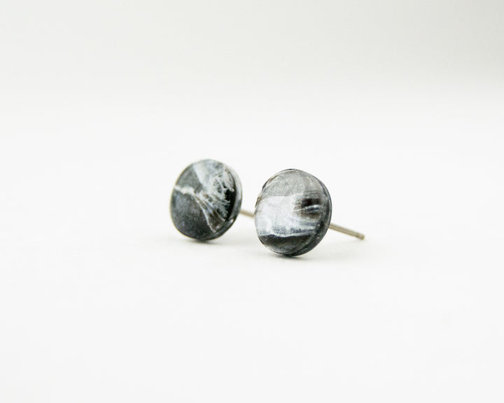 Faux Quartz Stud Earrings