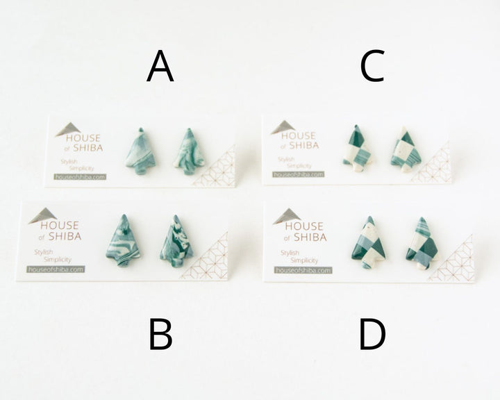 Christmas Tree Stud Earrings