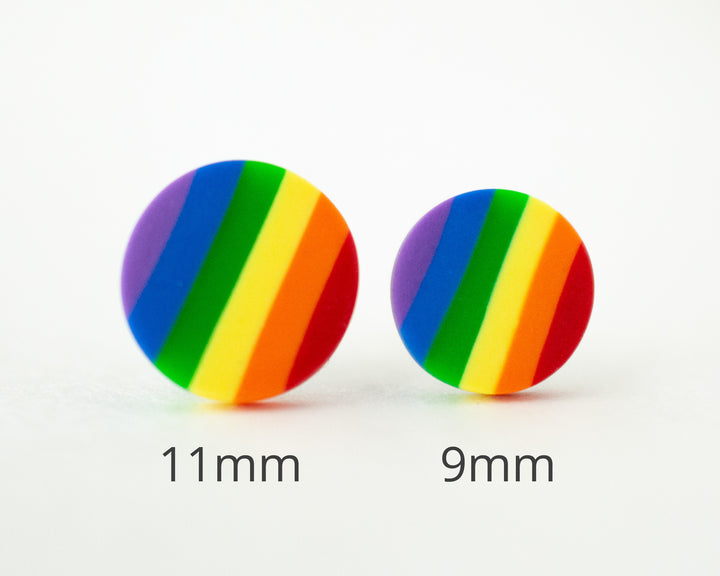 Pride Rainbow Stud Earrings