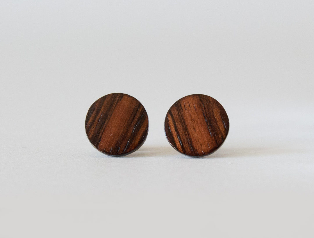 Rosewood Stud Earrings