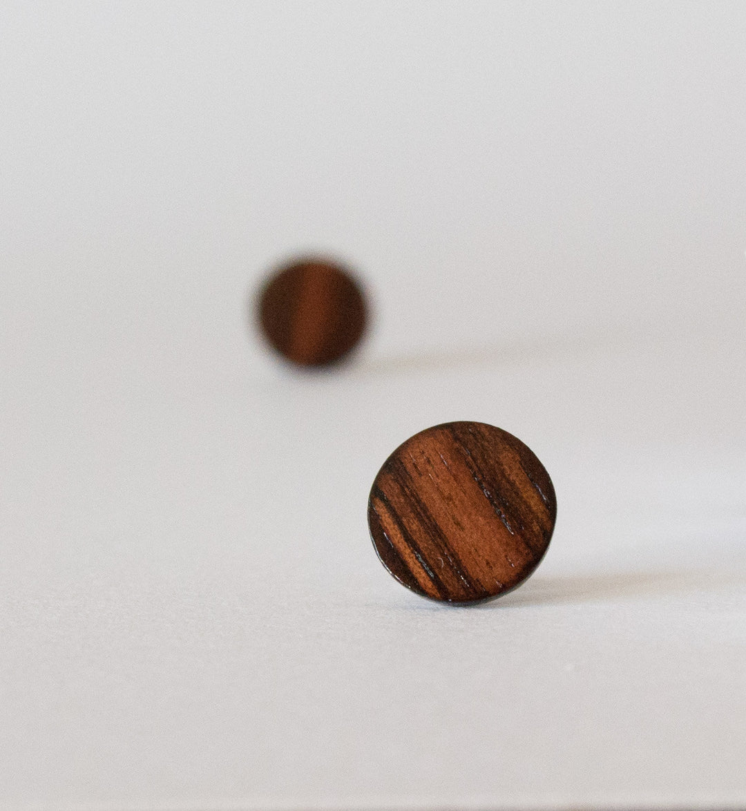 Rosewood Stud Earrings